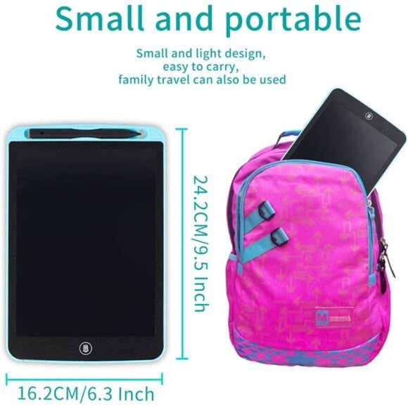 LCD Writing Tablet for Kids 10 Inch, Colorful Doodle Board Drawing Tablet (Blue) - Picture 6 of 6